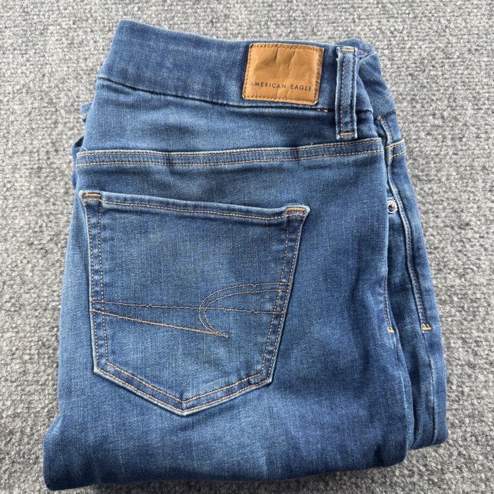 American Eagle Next Level Stretch Bootcut Jeans Medium Wash Size 10 Regular